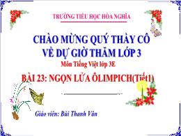 Bài giảng Tiếng Việt 3 (Kết nối tri thức) - B