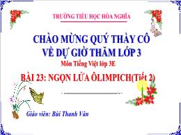 Bài giảng Tiếng Việt 3 (Kết nối tri thức) - B