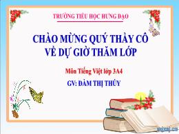 Bài giảng Tiếng Việt 3 (Kết nối tri thức) - B