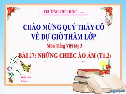Bài giảng Tiếng Việt 3 (Kết nối tri thức) - B