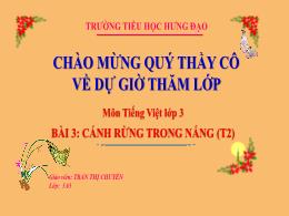 Bài giảng Tiếng Việt 3 (Kết nối tri thức) - B