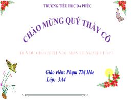 Bài giảng Tiếng Việt 3 (Kết nối tri thức) - B