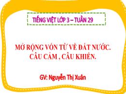 Bài giảng Tiếng Việt 3 (Kết nối tri thức) - T