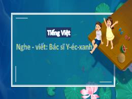 Bài giảng Tiếng Việt 3 (Nghe - Viết) - Bài: B