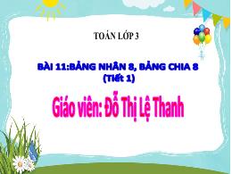 Bài giảng Toán 3 (Kết nối tri thức) - Bài 11: