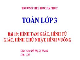 Bài giảng Toán 3 (Kết nối tri thức) - Bài 19: