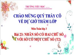 Bài giảng Toán 3 (Kết nối tri thức) - Bài 23: