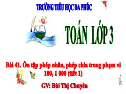 Bài giảng Toán 3 (Kết nối tri thức) - Bài 41:
