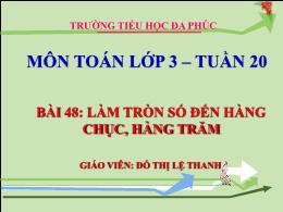 Bài giảng Toán 3 (Kết nối tri thức) - Bài 48: