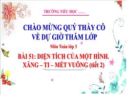 Bài giảng Toán 3 (Kết nối tri thức) - Bài 51:
