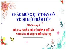 Bài giảng Toán 3 (Kết nối tri thức) - Bài 56: