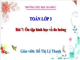 Bài giảng Toán 3 (Kết nối tri thức) - Bài 7: 
