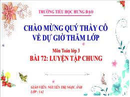 Bài giảng Toán 3 (Kết nối tri thức) - Bài 72: