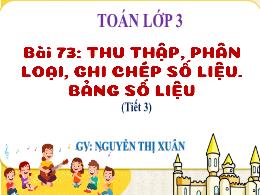 Bài giảng Toán 3 (Kết nối tri thức) - Bài 73: