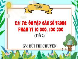 Bài giảng Toán 3 (Kết nối tri thức) - Bài 76: