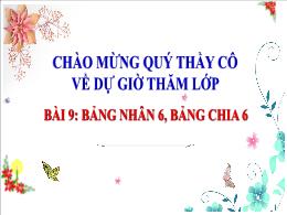 Bài giảng Toán 3 (Kết nối tri thức) - Bài 9: 