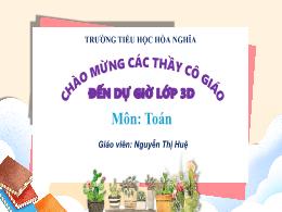 Bài giảng Toán 3 (Kết nối tri thức) - Bài: Lu