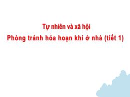 Bài giảng Tự nhiên xã hội 3 (Kết nối tri thức