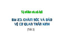 Bài giảng Tự nhiên xã hội 3 (Kết nối tri thức