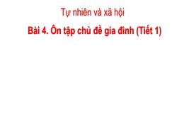 Bài giảng Tự nhiên xã hội 3 (Kết nối tri thức