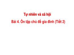 Bài giảng Tự nhiên xã hội 3 (Kết nối tri thức