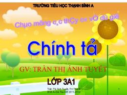 Bài giảng Chính tả 3 (Nhớ-Viết) - Tiết 56: Cù