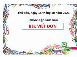Bài giảng Tập làm văn 3 (Kết nối tri thức) - 