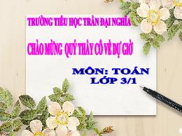 Bài giảng Toán 3 - Bài: Các số có 5 chữ số - 