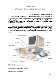 Chuyên đề môn Tin học lớp 3 - Làm quen với cá