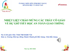 Bài giảng An toàn giao thông 3 - Bài 1: Cổng 