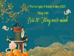 Bài giảng Tiếng Việt 3 - Bài 20: Tiếng nước m