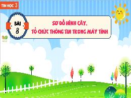 Bài giảng Tin học 3 - Bài 8: Sơ đồ hình cây.