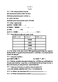 Bài tập ôn tập Toán 3 - Tuần 3