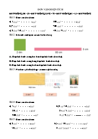 Bài tập ôn tập Toán 3 - Tuần 8