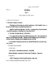 Giáo án Âm nhạc 3 - Tuần 5, Tiết 5: Hát Quốc 