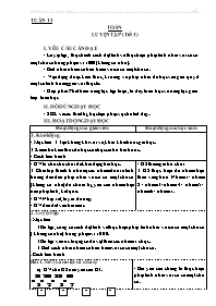 Giáo án các môn Lớp 3 - Tuần 11 - Đoàn Thị Th