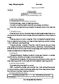 Giáo án Công nghệ 3 - Chủ đề 2, Bài 2: Sử dụn