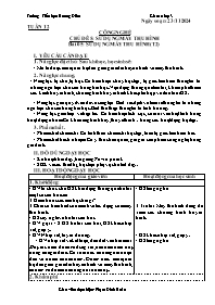 Giáo án Công nghệ 3 - Chủ đề 5, Bài 5: Sử dụn