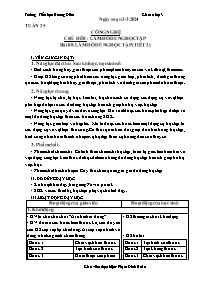 Giáo án Công nghệ 3 - Chủ đề 8, Bài 8: Làm đồ