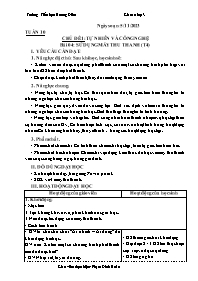 Giáo án Công nghệ 3 - Tuần 10, Chủ đề 1: Tự n