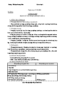 Giáo án Công nghệ 3 - Tuần 6, Bài 3: Sử dụng 