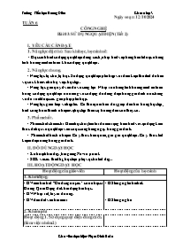 Giáo án Công nghệ 3 - Tuần 6, Bài 3: Sử dụng