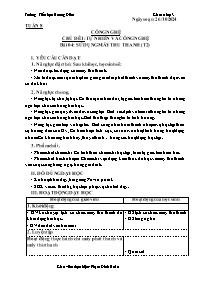 Giáo án Công nghệ 3 - Tuần 8, Chủ đề 1: Tự nh