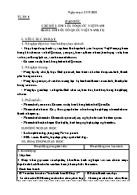 Giáo án Đạo đức 3 - Chủ đề 1, Bài 2: Em yêu t