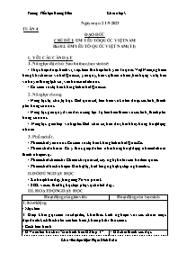 Giáo án Đạo đức 3 - Chủ đề 1, Bài 2: Em yêu t