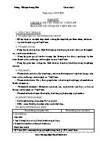 Giáo án Đạo đức 3 - Chủ đề 1, Bài 2: Em yêu t