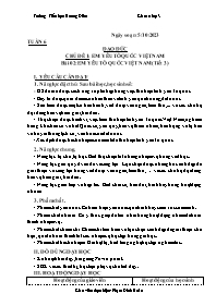 Giáo án Đạo đức 3 - Chủ đề 1, Bài 2: Em yêu t