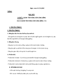 Giáo án Đạo đức 3 - Chủ đề 2, Bài 3: Quan tâm