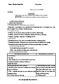 Giáo án Đạo đức 3 - Chủ đề 2, Bài 3: Quan tâm