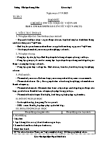 Giáo án Đạo đức 3 - Tuần 3, Chủ đề 1: Em yêu